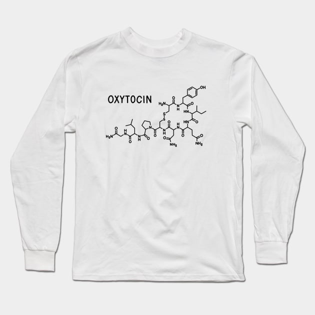 Oxytocin molecule Long Sleeve T-Shirt by valentinahramov